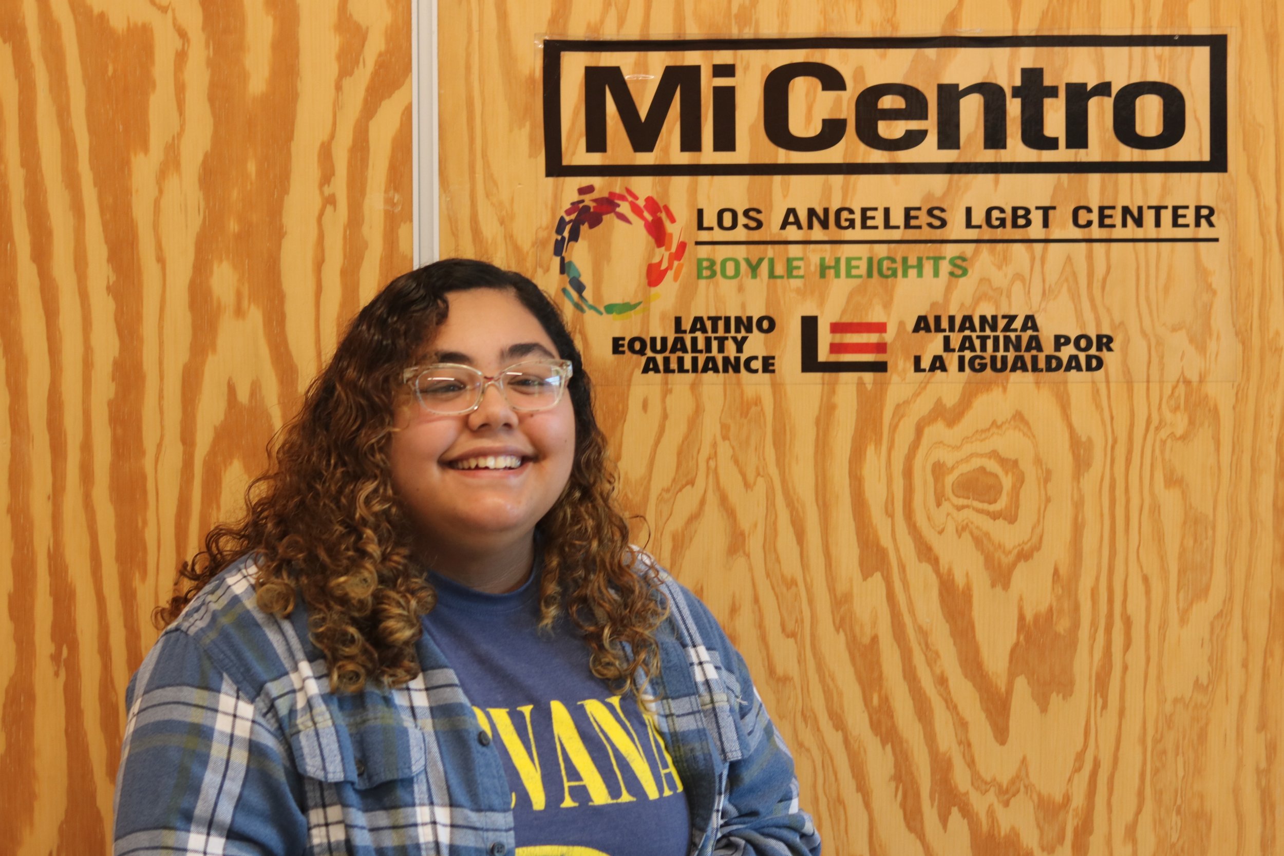  Mi Centro, part of the Los Angeles LGBT center, offers youth a safe space in Boyle Heights. Xitlali Mendoza (left), a junior at Felicitas and Gonzalo Mendez High school, says COVID has changed her life forever. Joshua Modesto, 18, (right) said COVID