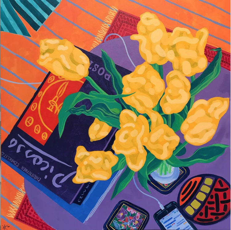 Spring Has Sprung: 2 New Paintings in the Yellow House Series