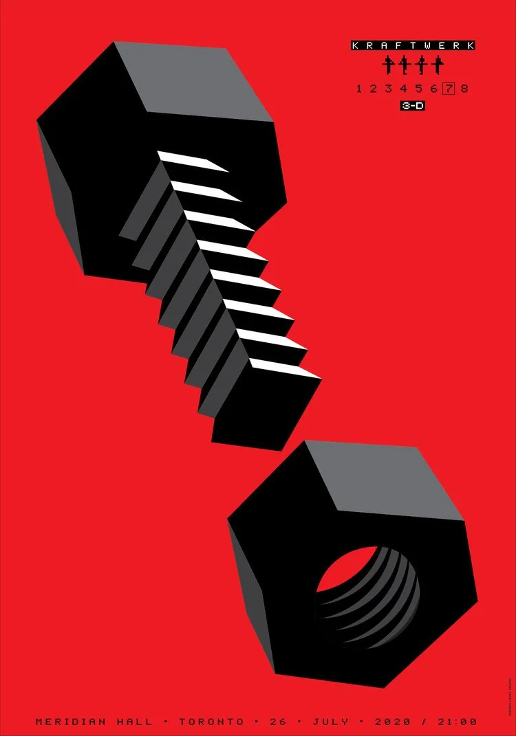 Andrew's Poster for Kraftwerk Toronto Show