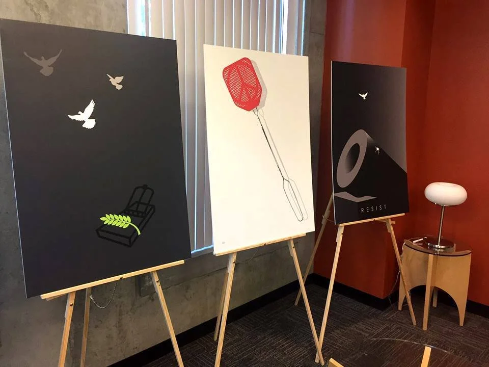 Peace Swatter: Posters for Peace Exhibition, Mexico