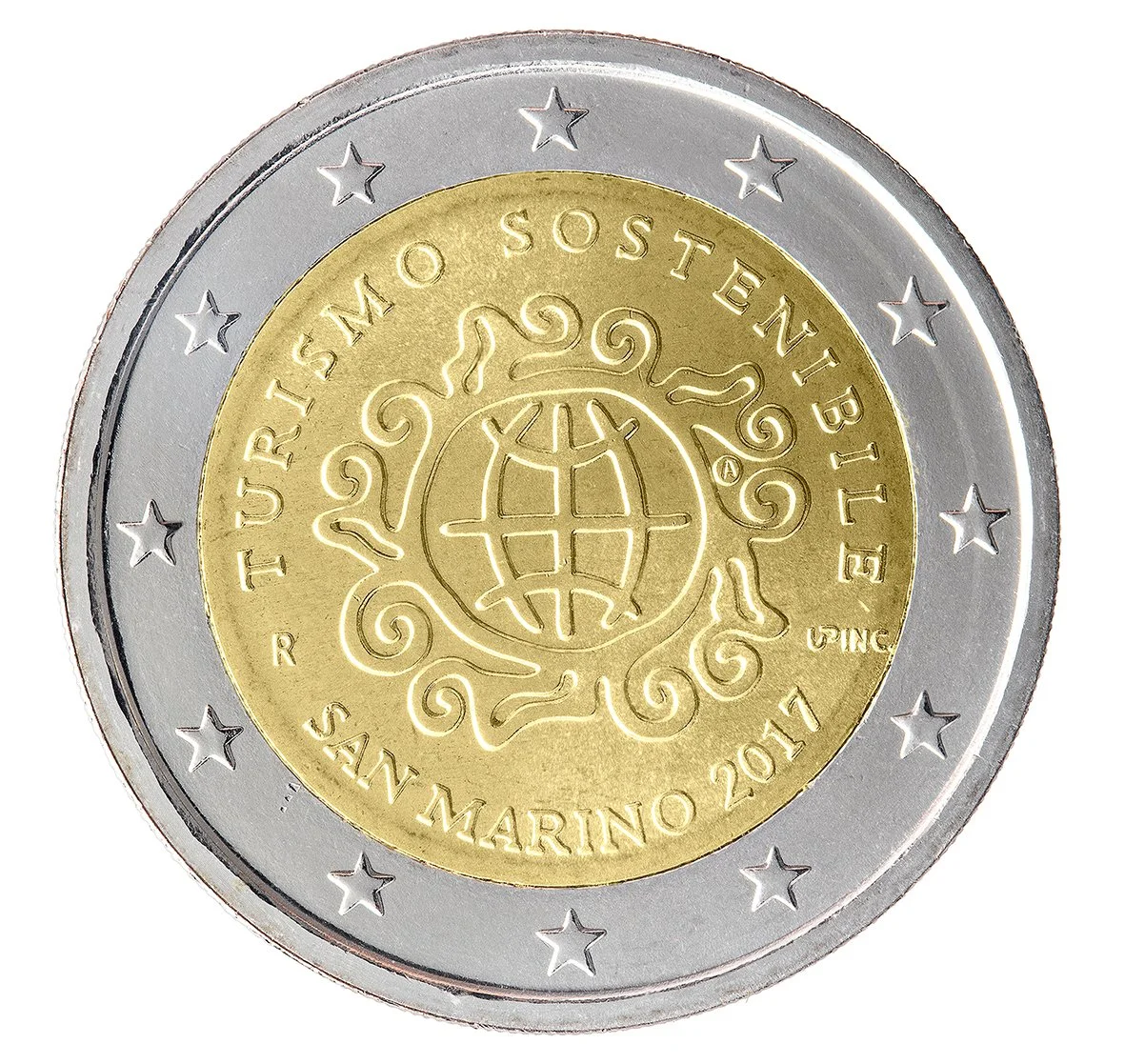 The Republic of San Marino: 2 EURO coin design by Andrew Lewis