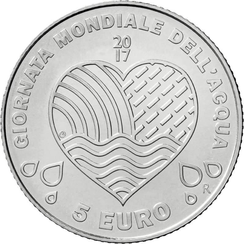 The Republic of San Marino 5 EURO coin design