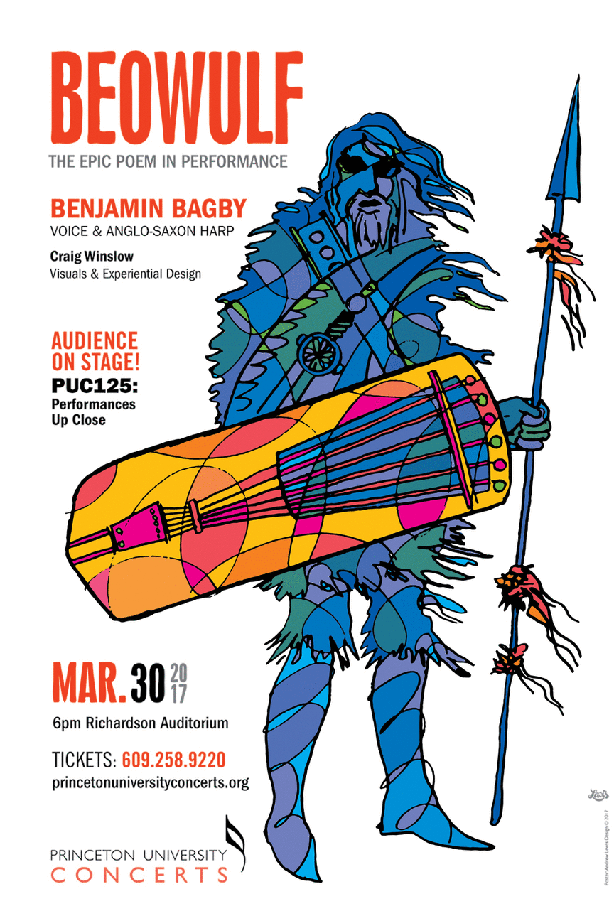 2017 Princeton University Concerts: Beowulf poster