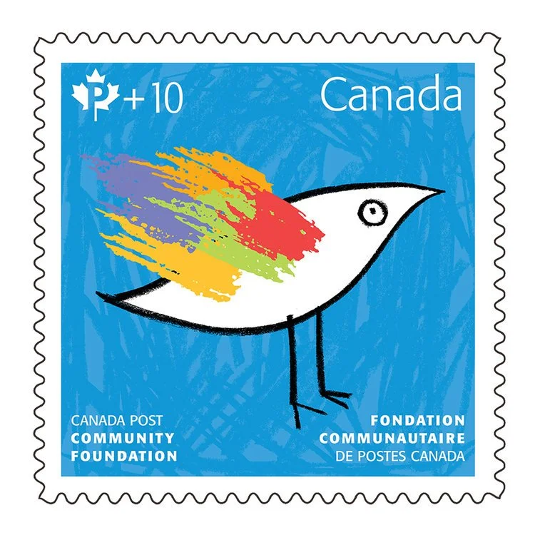 Canada Post Community Foundation stamp by Andrew Lewis
