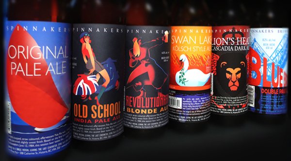 Spinnakers Gastro Brewpub NEW labels