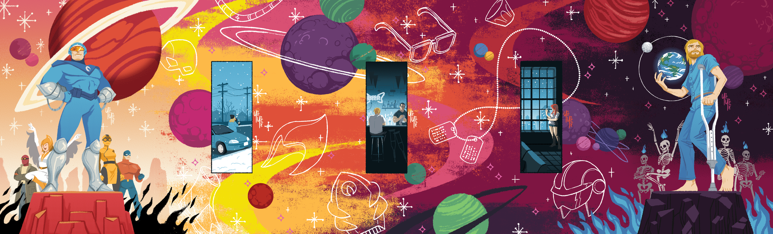 The Blue Flame connecting covers #1-5