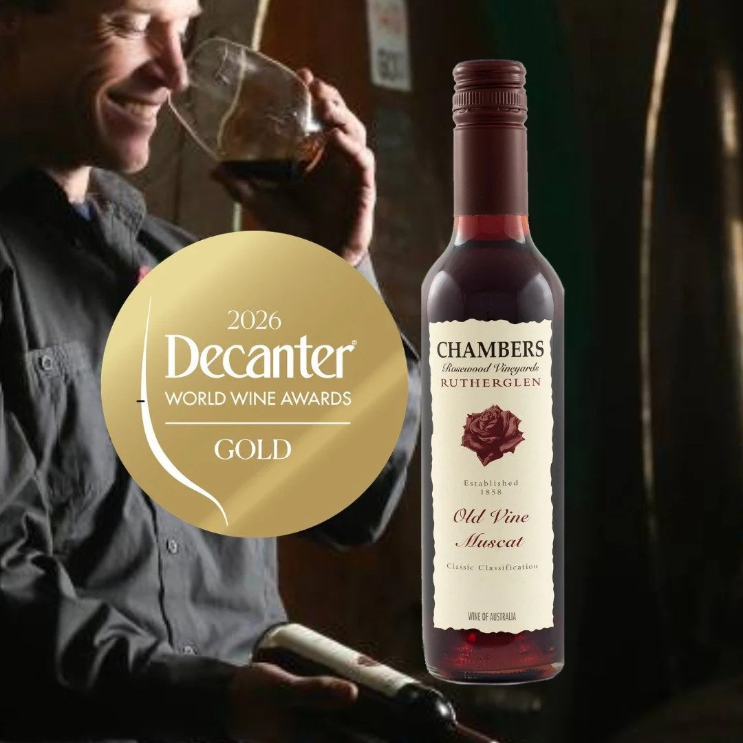 @decanter World Wine Awards 2026
@chambersrosewoodvineyards 
GOLD GOLD GOLD GOLD GOLD GOLD
Chambers Old Vine Muscat has achieved the Gold Award. Stephen Chambers has soaked up knowledge from generations of family winemakers whilst honing in on his ow