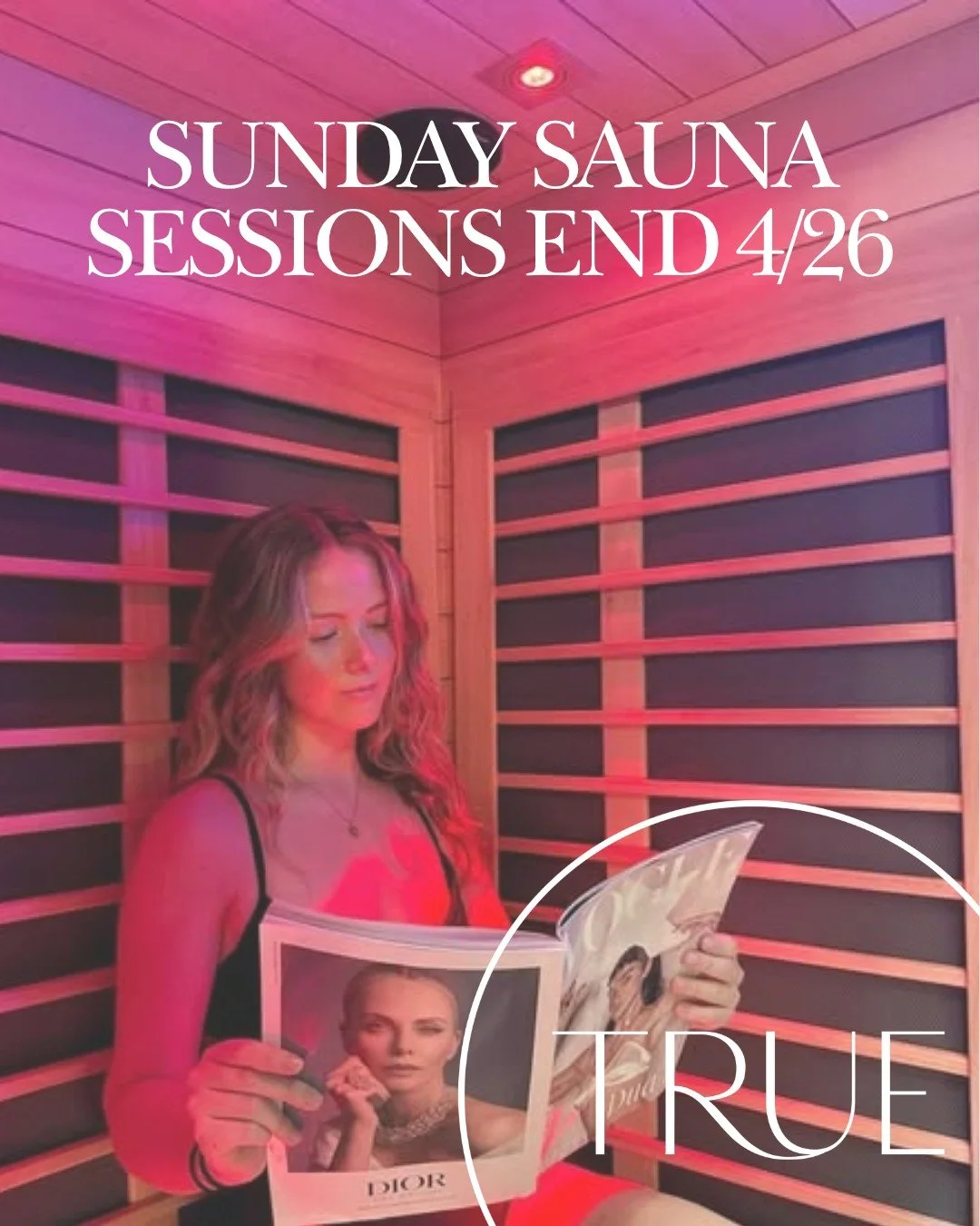 Looking to sneak in some after hours sauna sessions before they end for the season? Schedule your sessions now! Sunday spots available through the end of April.

Schedule Online | https://www.truehealth-chiropractic.com/infrared-sauna#mySection
.
.
.