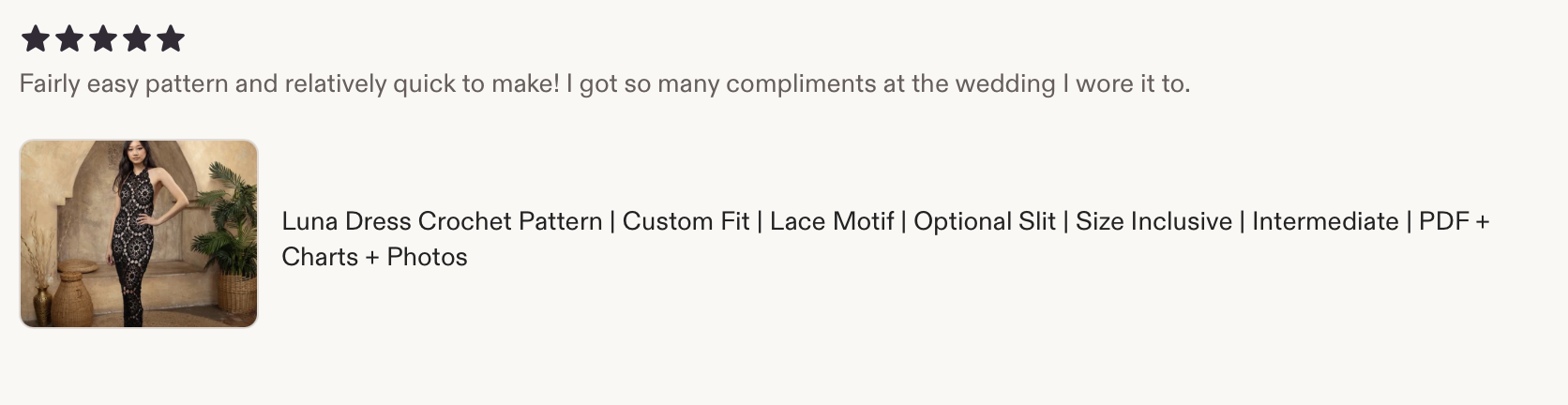 5 star Crochet Pattern Review
