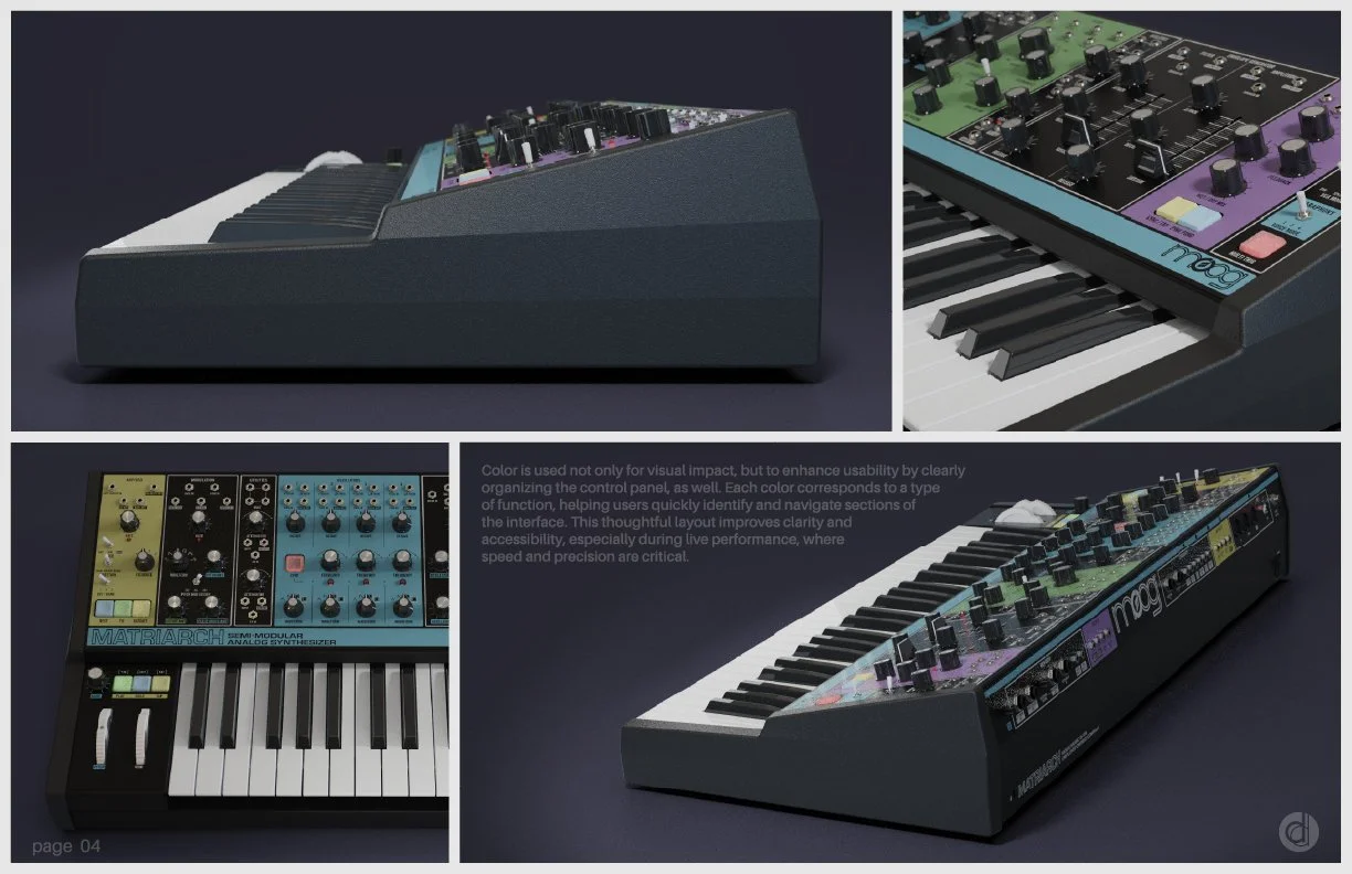 duck design moog matriarch analog synthesizer