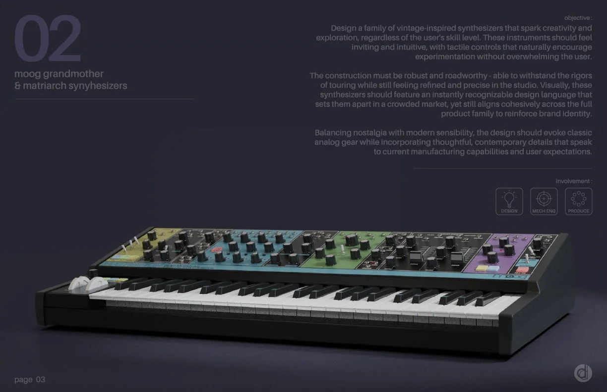 duck design moog matriarch analog synthesizer
