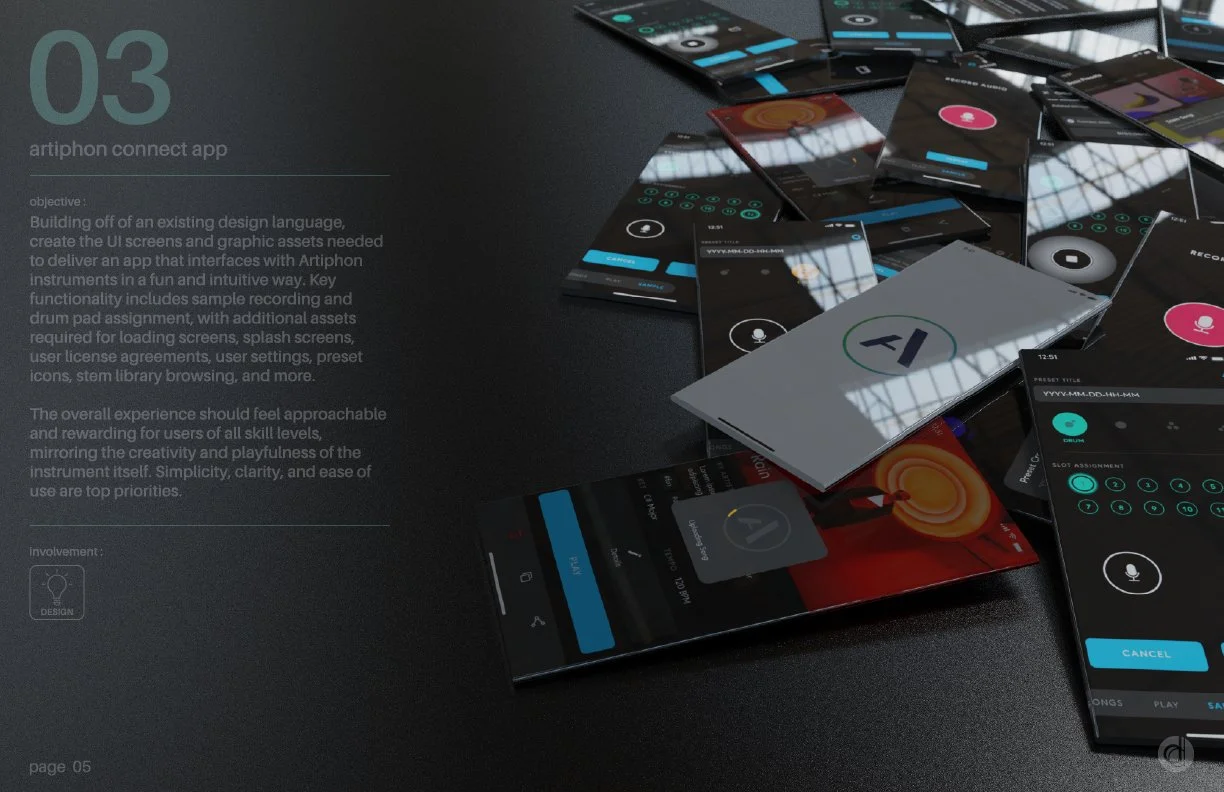 duck design atriphon connect app UI/UX design
