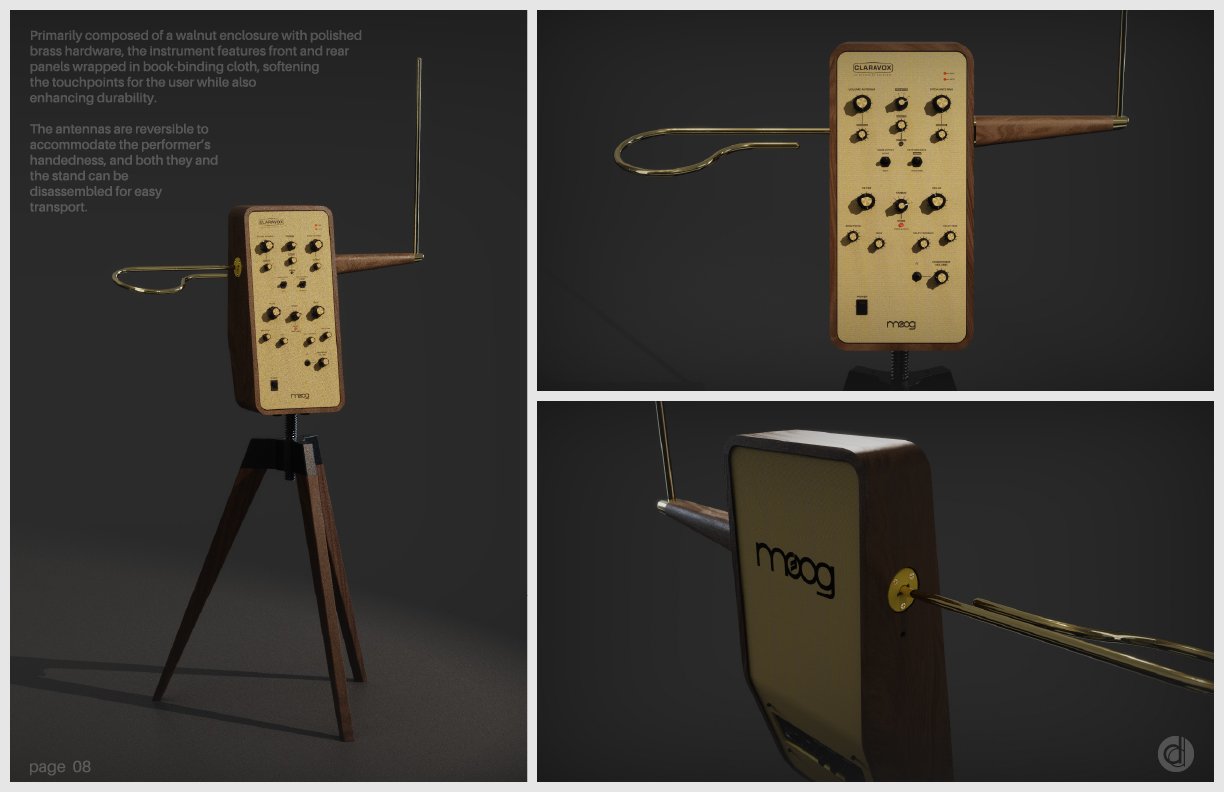 duck design moog claravox theremin
