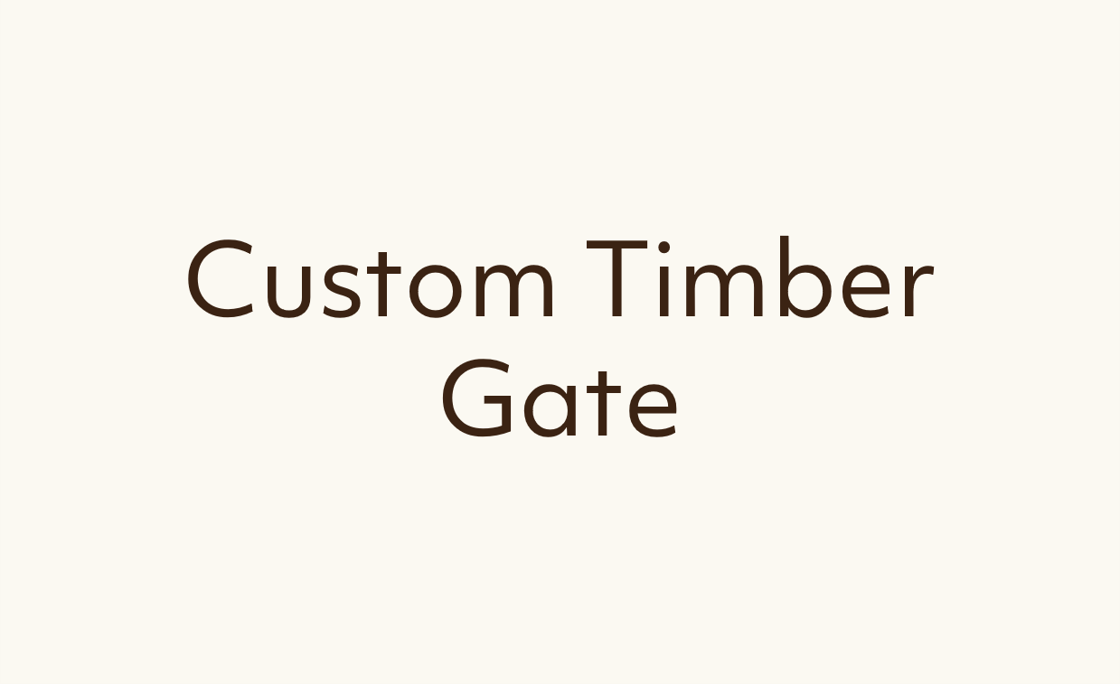 Custom Timber Gates (Copy)
