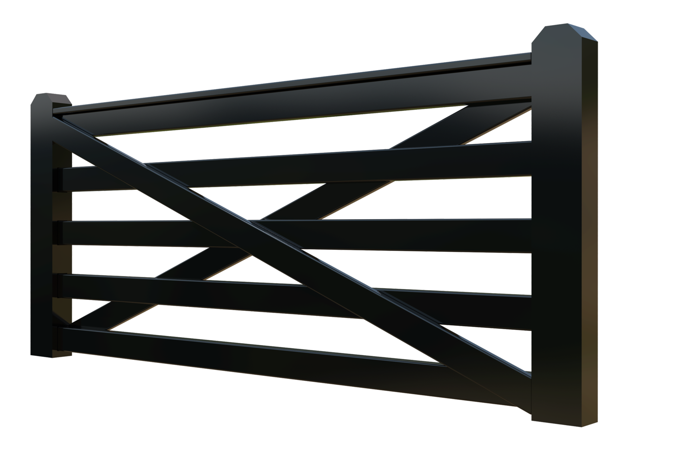 Powdercoated Aluminium gate Signature Gate Style Fitzroy Strukta Render