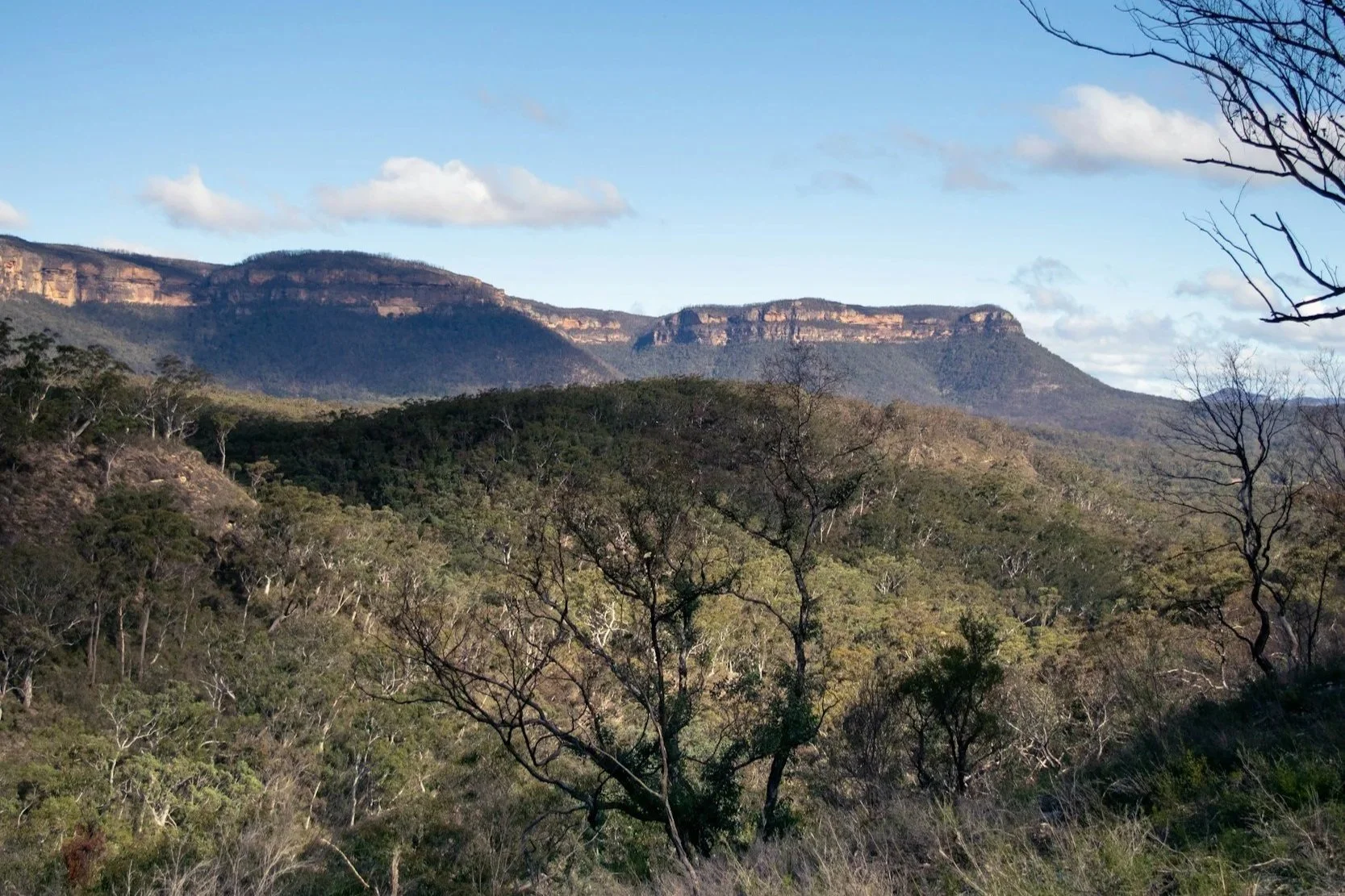 Medlow Bath is perched high on the ridgeline with sweeping views into the Megalong Valley