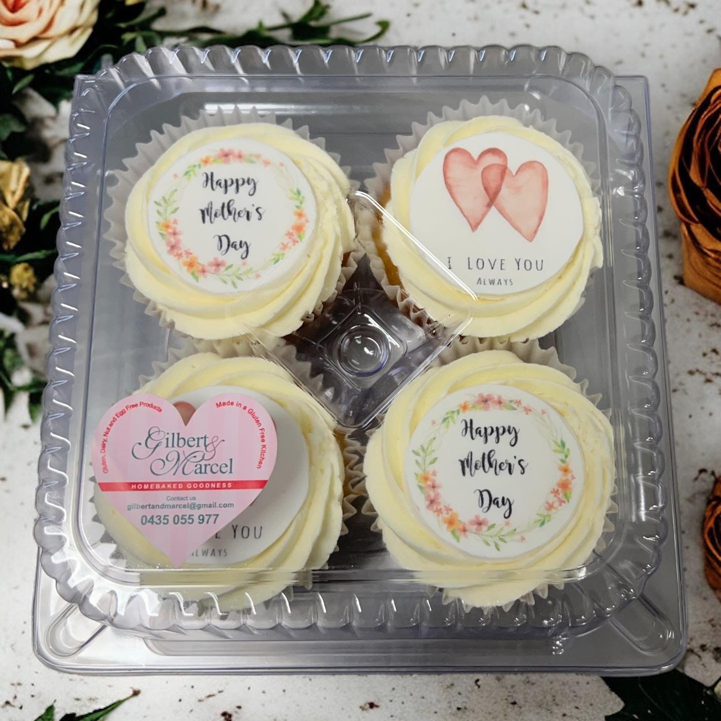 Mother&rsquo;s Day Cupcakes, the perfect sweet treat for mum! (Or Mother figures in your life!) 🧁🌸💗😊
These cupcakes are Vegan &amp; Gluten free, and it&rsquo;s not too late to order to collect for Friday 10/5 😊

These will be more than okay to l