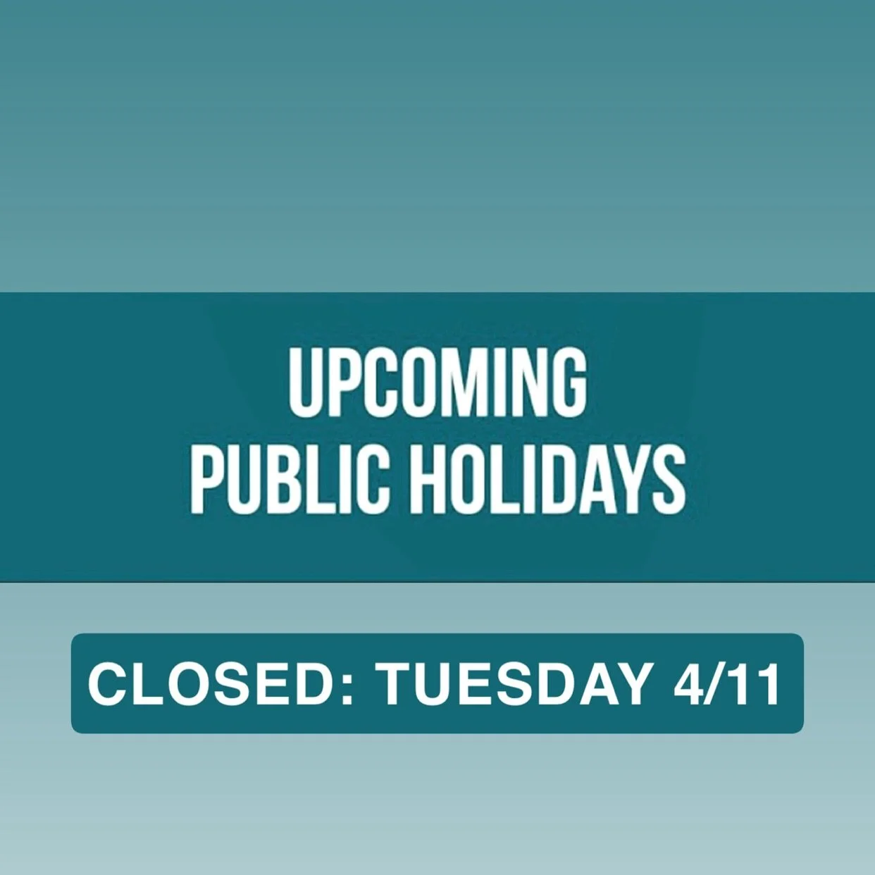 We shall be closed TUESDAY 4/11 due to the public holiday.
However back Wednesday; our usual hours of 8am - 4pm 😊🧁