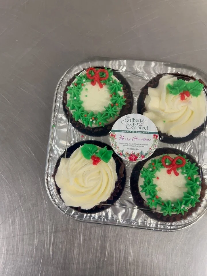 Now accepting Christmas cupcake preorders!!!
Please make sure you are available to pick up during the pick-up time frame/ date. Thursday Dec 18th between 2pm-4pm at our factory at Chirnside Park, 5 Tesmar Circuit.
I am expecting this presale to sell 