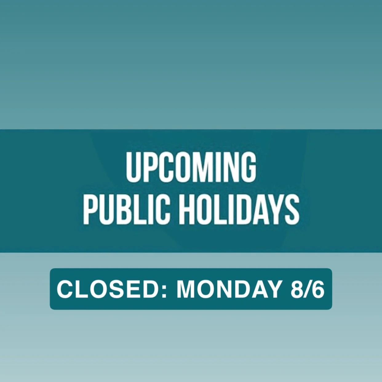 We shall be closed MONDAY 8/6 due to the public holiday.
However back Tuesday; our usual hours of 8am - 4pm 😊🧁