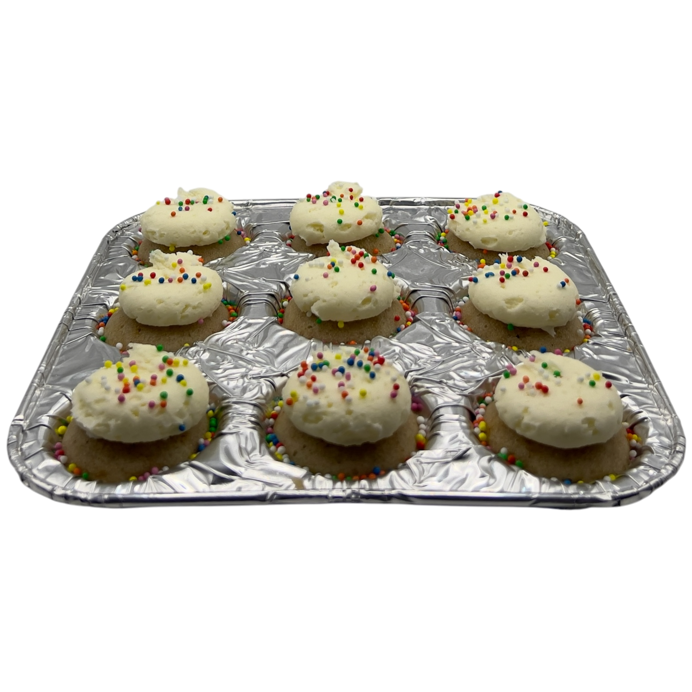 Petite 9pk Vanilla Sprinkle Cake