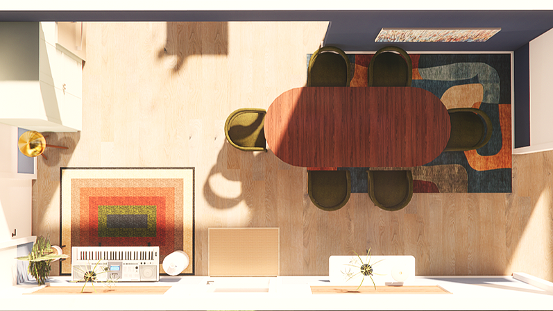Extending Dining Table (Three Leaves)