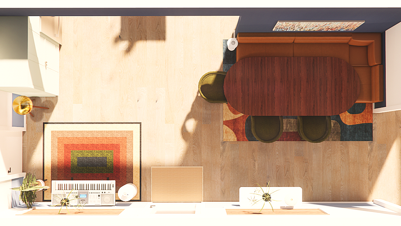 Extending Dining Table (Banquette)