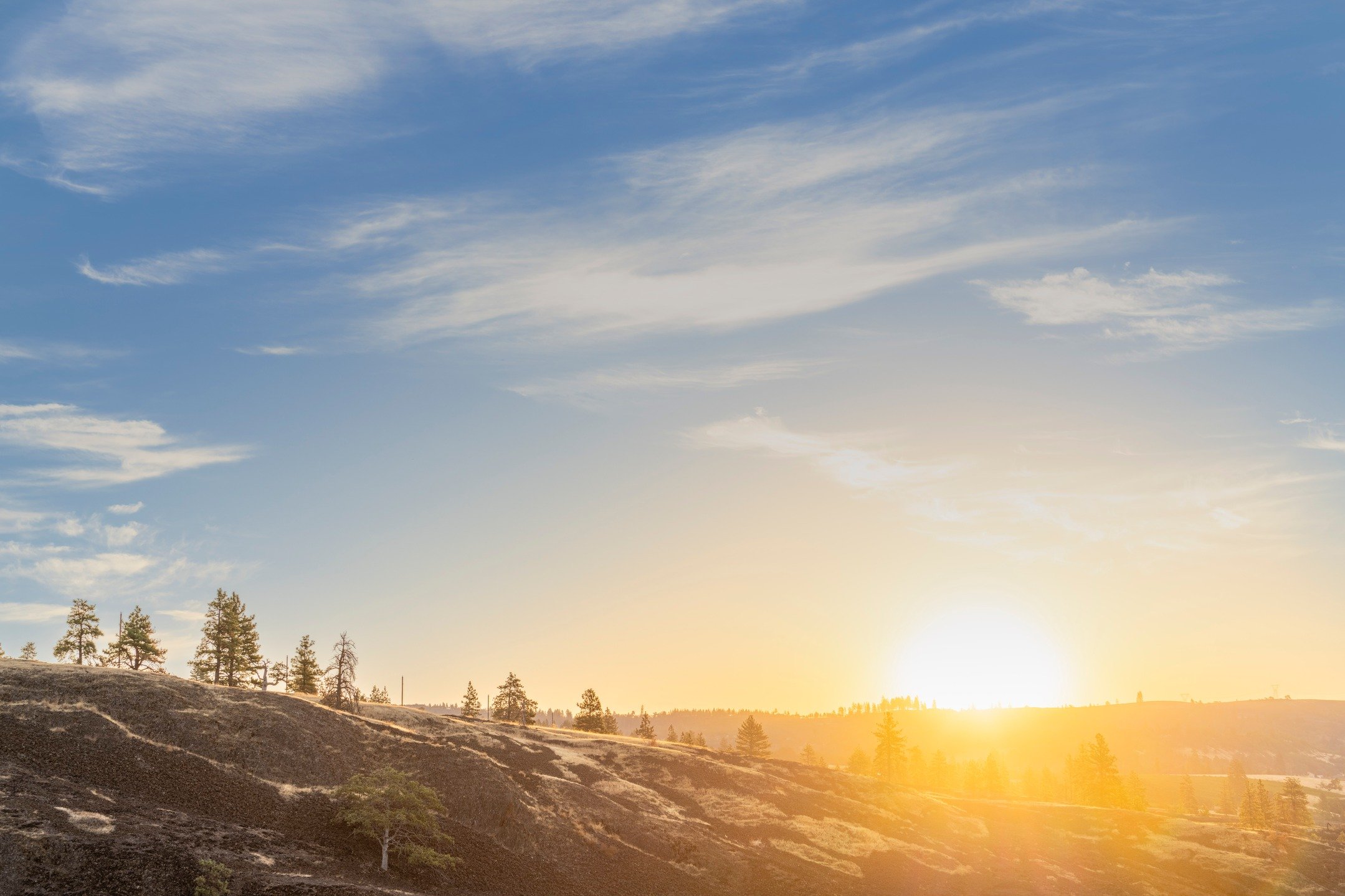 Sunrise. It's going to be a hot one.