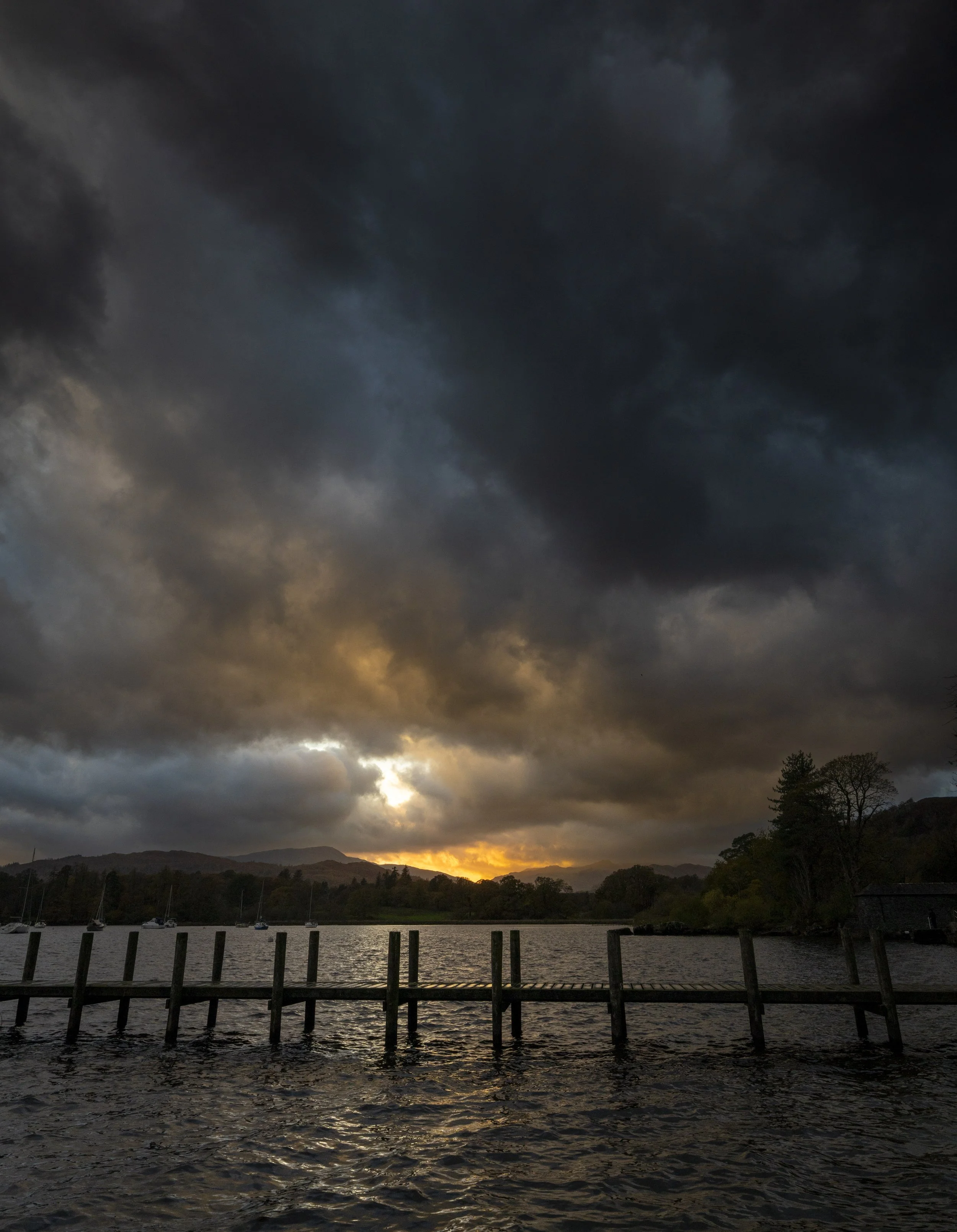 Sunset, Ambleside, Lake District, England