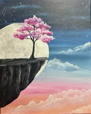 Come to our upcoming paint night here at Inspiration Haven in Springville Utah.  We will be painting a tree on a cliff.