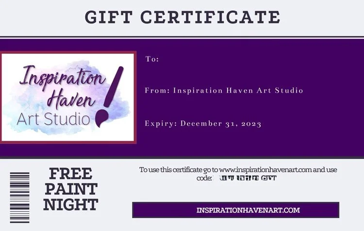 Inspiration Haven Art Studio | Art Classes | Paint Nights