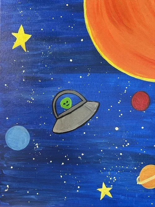 Need something fun to do this weekend with the kids? Come join us for an out of this world paint day here at Inspiration Haven Art Studio in Springville Utah 