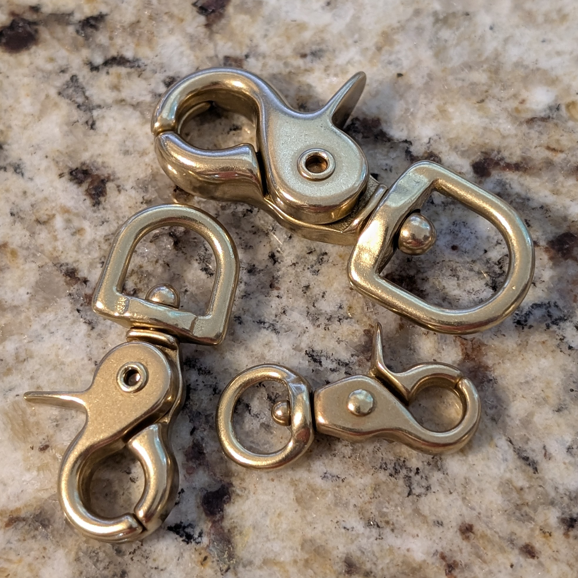 Solid Brass Glove Clips