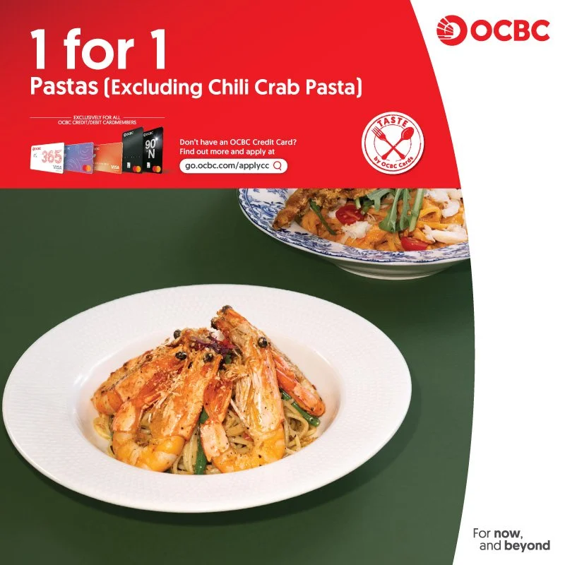 OCBC Exclusive 1-for-1 Pasta