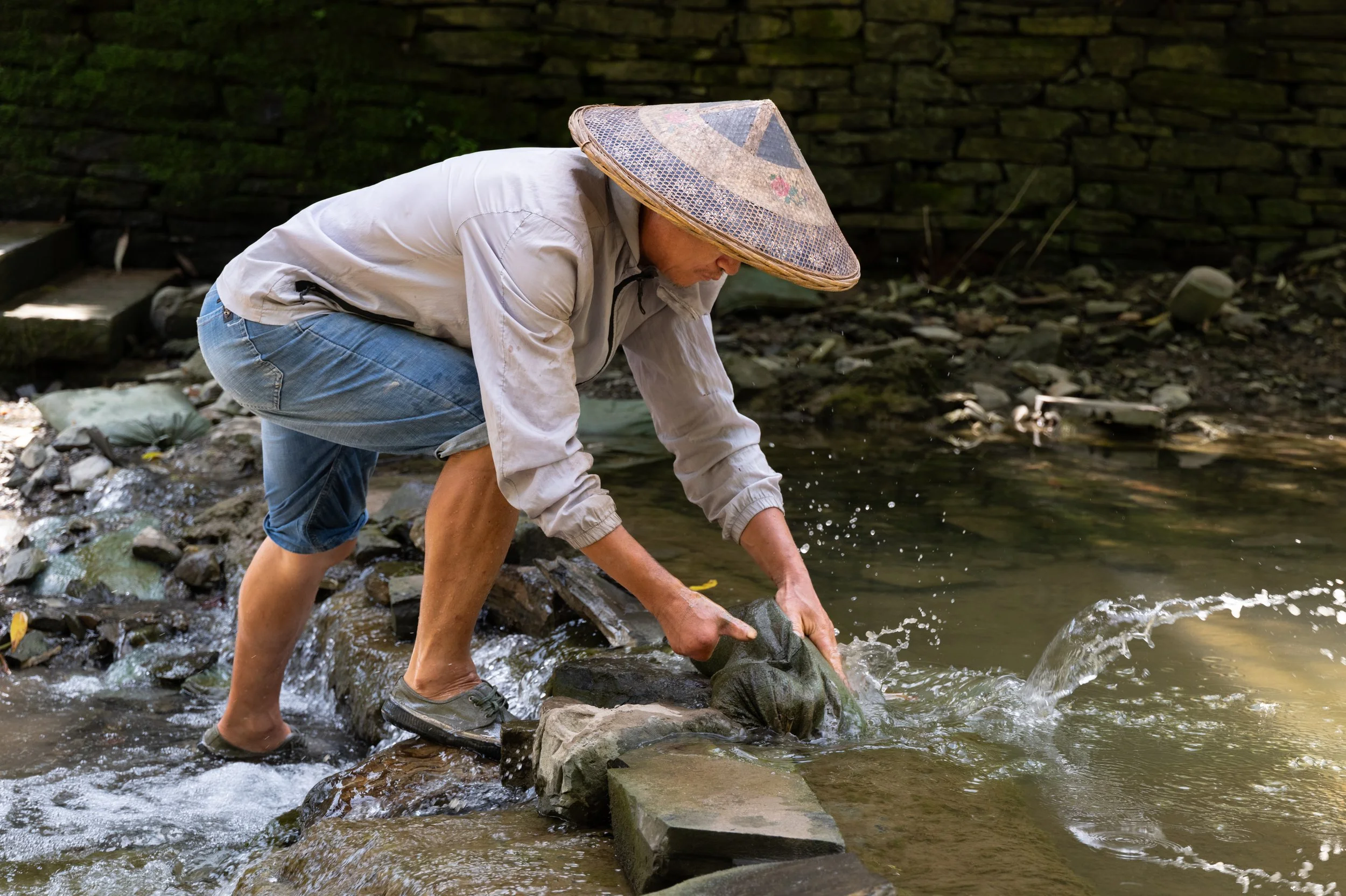 Fixing the River Dam, Miao Villages, China 2025