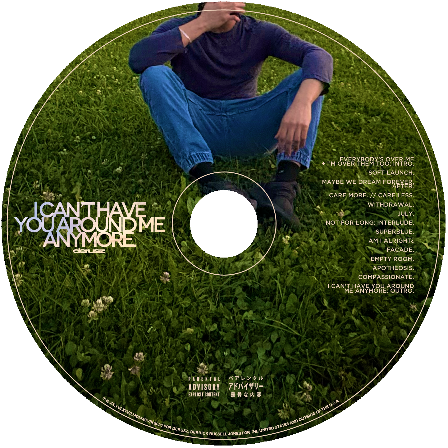 I CAN'T HAVE YOU AROUND ME ANYMORE (CD #1).png