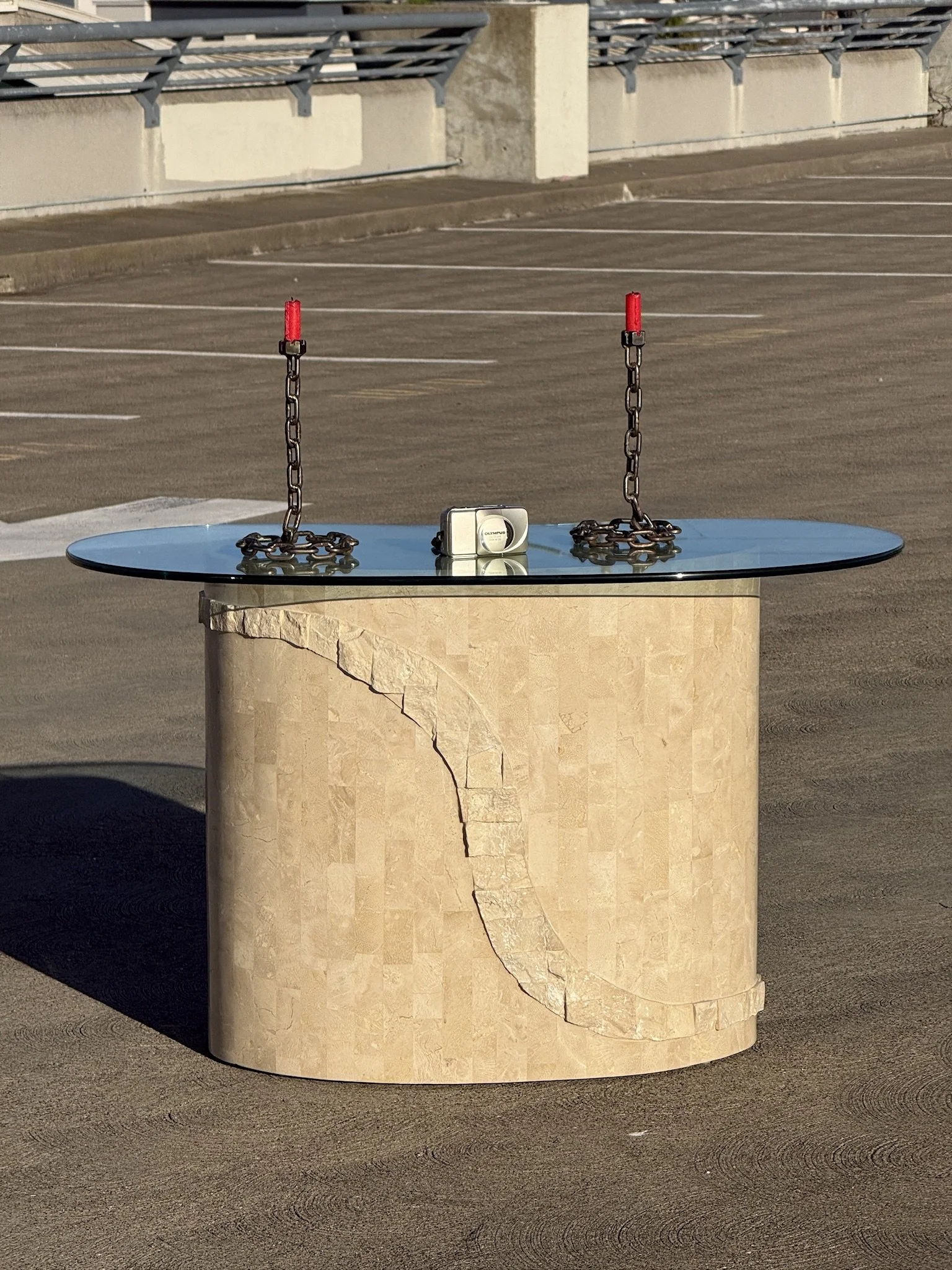 Vintage Maitland-Smith Tessellated Side Table