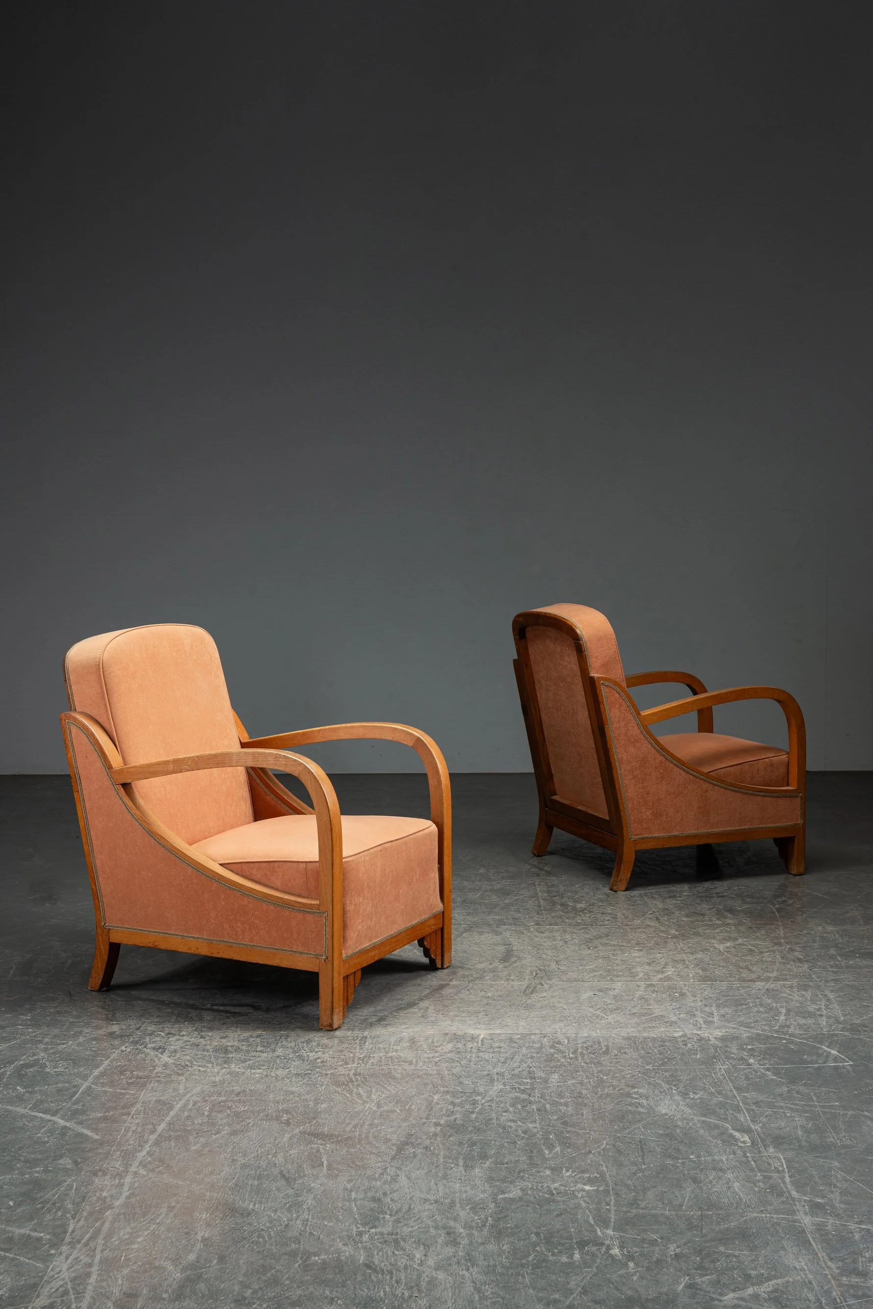 1940s Art Deco Armchair Set