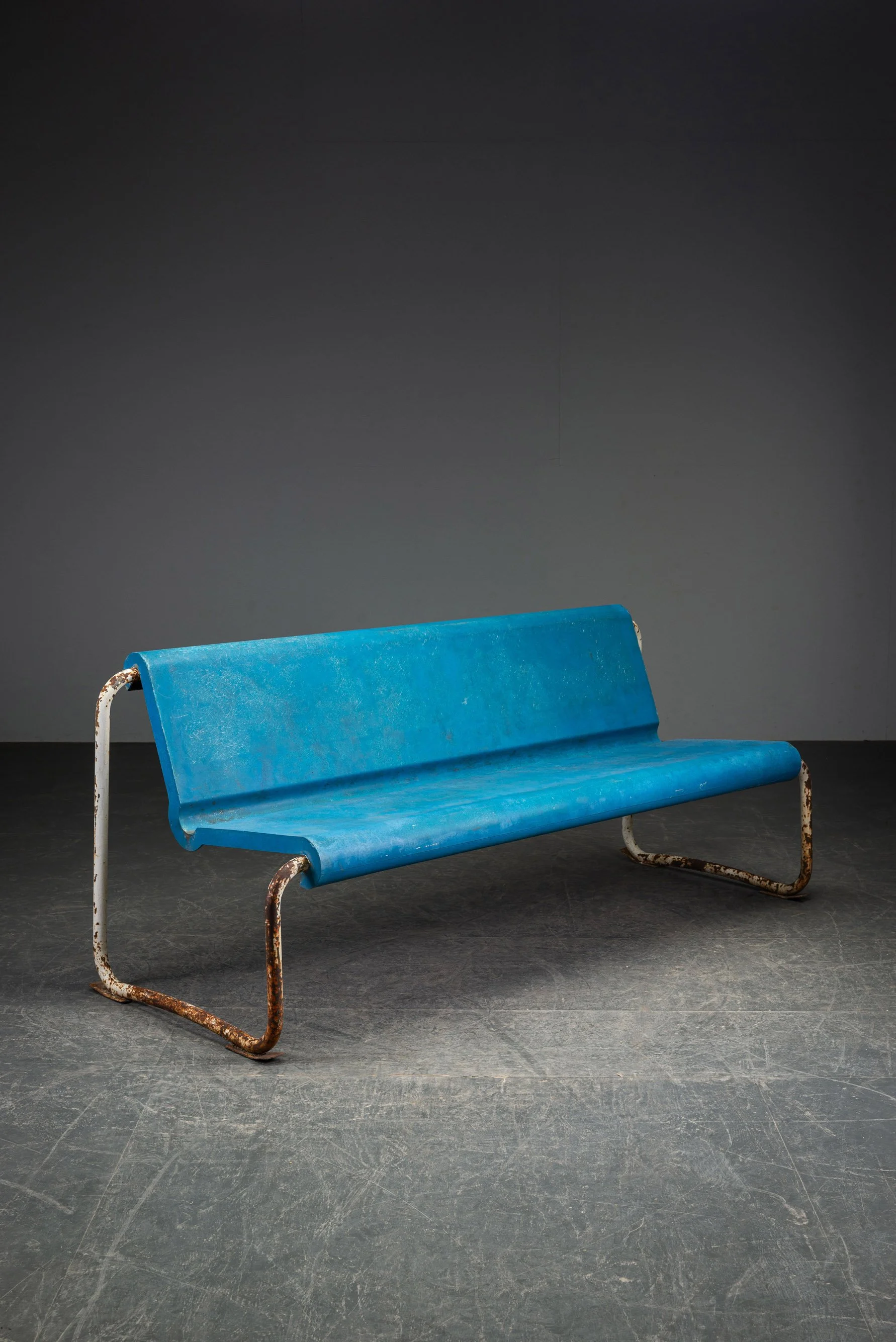Modernist Bench by Architect Willy Guhl