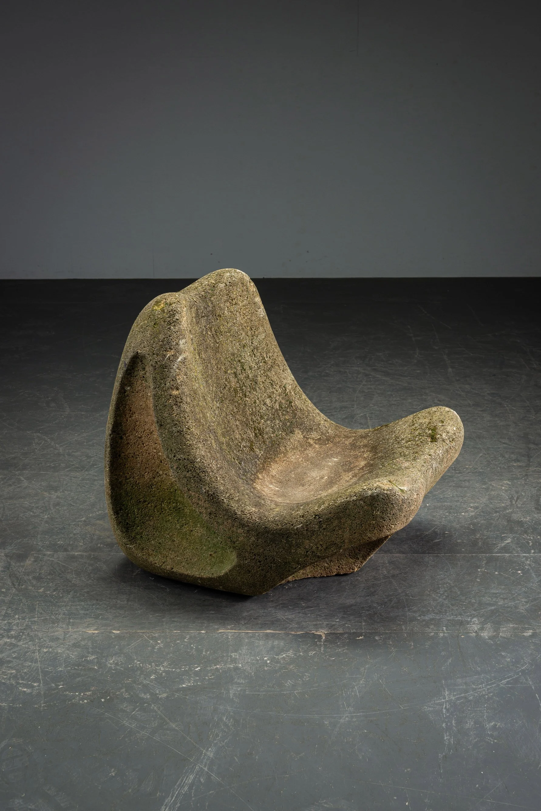 1960s Modernist Low Chair & Sculpture