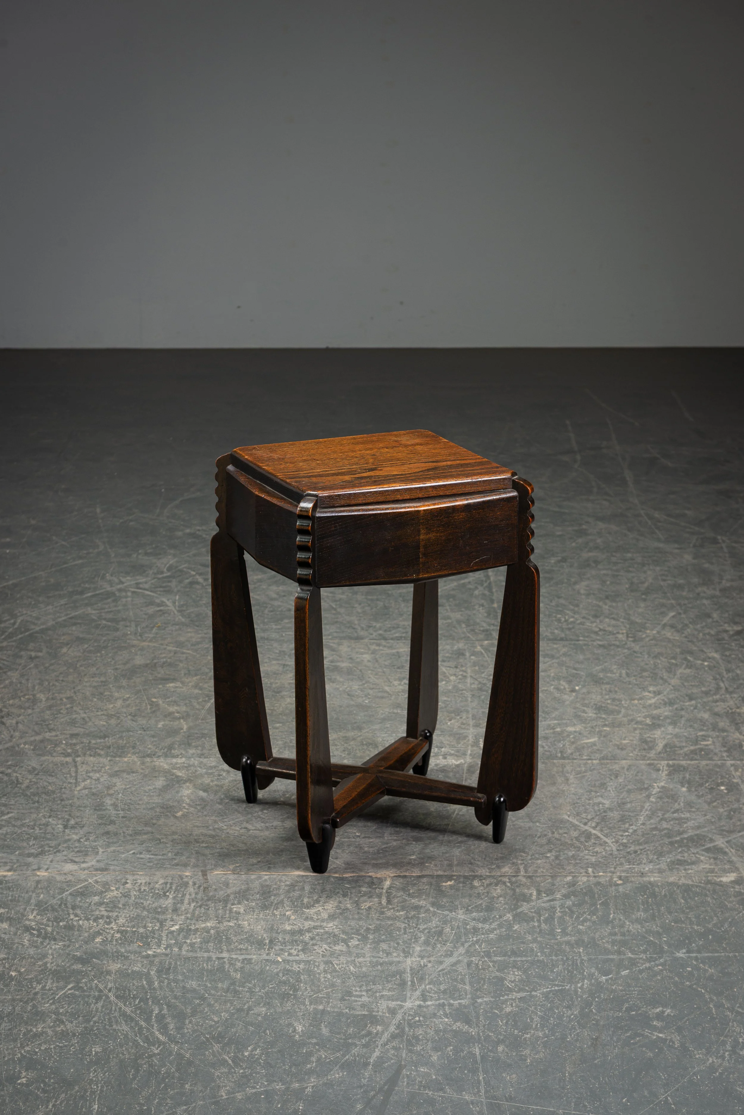 Amsterdamse School Side Table by Architect Christiaan Bartels