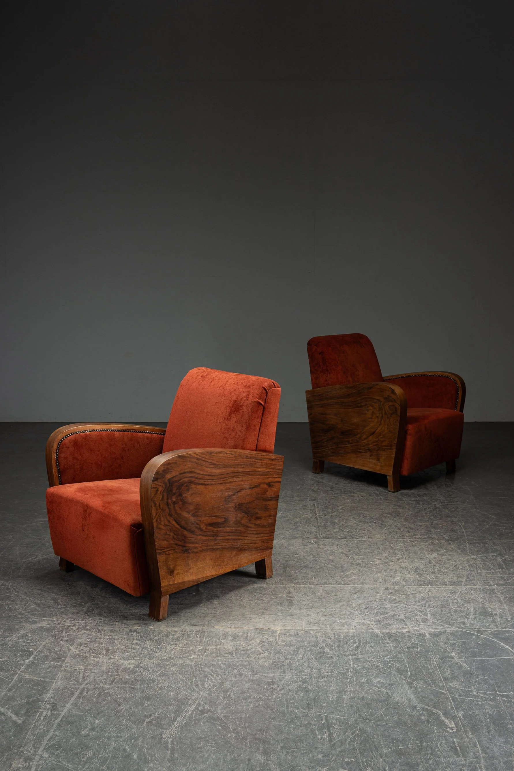 1940s Art Deco Armchair Set