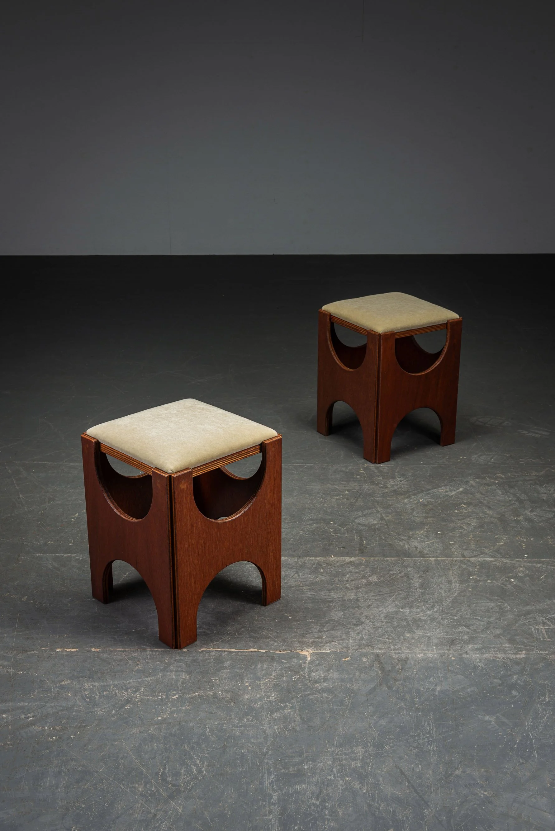 Modernist Stools by Architect Charles Vandenhove