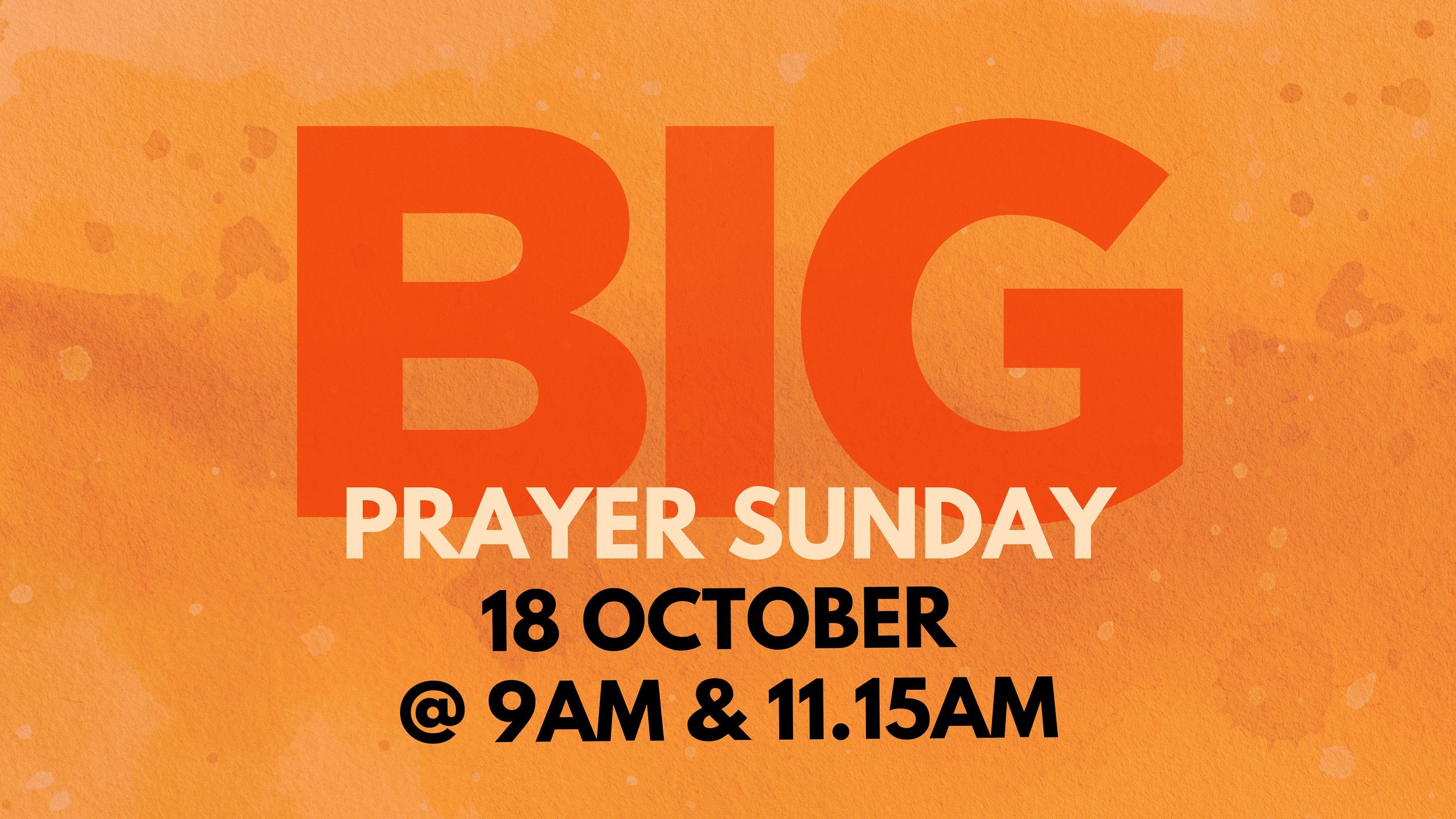 Big Prayer Sunday