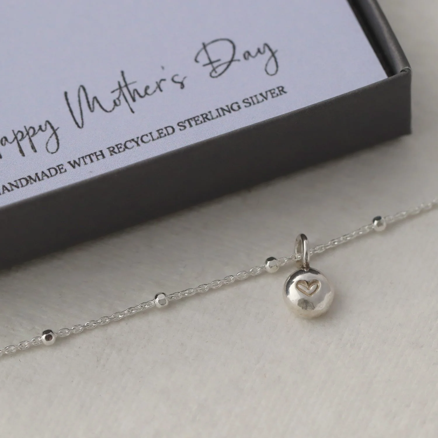 Silver Nugget of Love bracelet | Mother's Day Gift