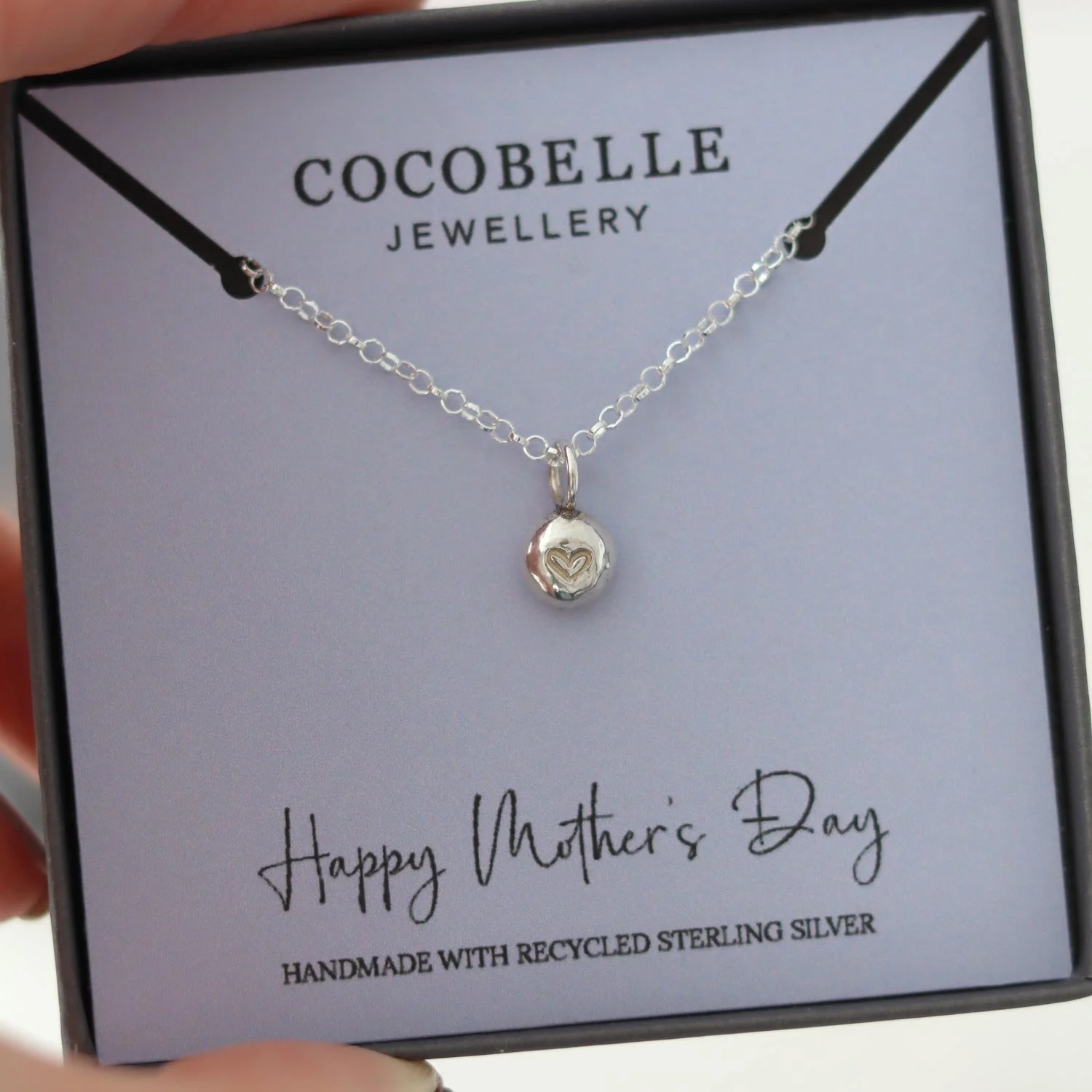 Silver Nugget of Love necklace | Mother's Day Gift