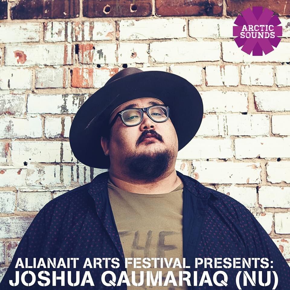 💛 ALIANAIT ARTS FESTIVAL PRESENTS 💛
Joshua Qaumariaq (NU) - 666god (NU) - Angela Amarualik (NU) - FxckMr (NU) - Brenda Montana (NU) - Joey Nowyuk (NU)
Nuannaarutigilluinnarparput ᐊᓕᐊᓇᐃᑦ ᑕᐅᑐᕋᓐᓈᖅᑎᑦᓯᓂᖅ Alianait Arts Festival suleqatigalugu nipilerso