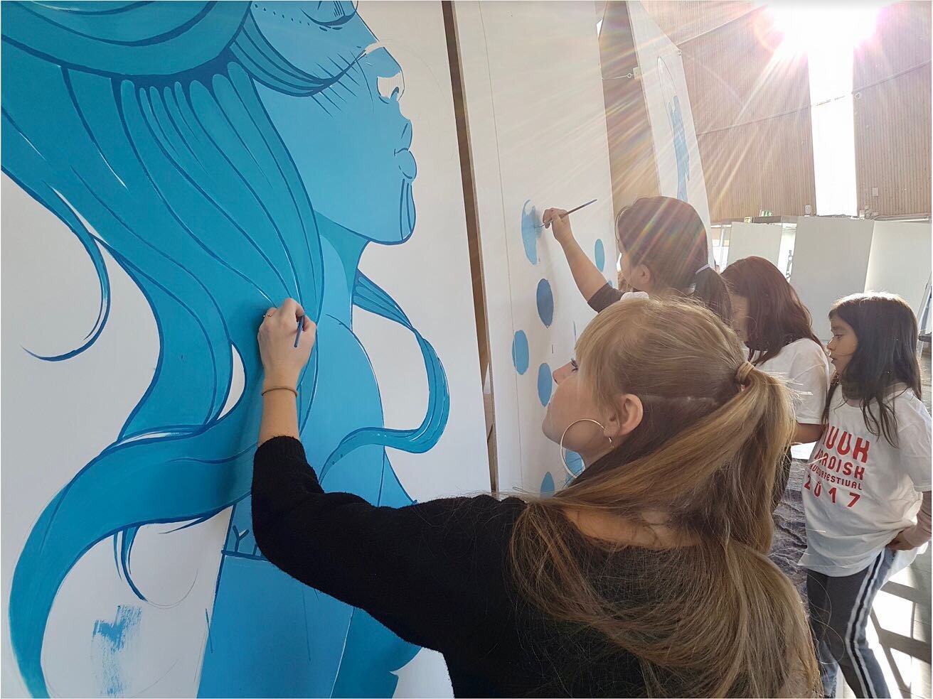 Come paint with @cheeky.dk this weekend in @taseralik 🎨 
More info on our facebook page 🥳 
Sponsors: Qeqqata Kommunea, Taseralik, @dagens_nordiske_ord and Stark 💜