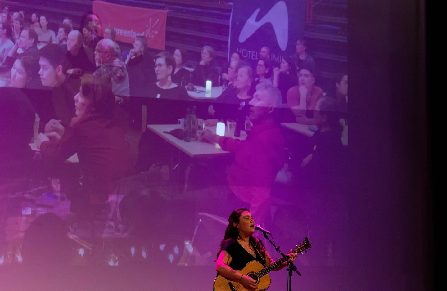 It was a great night with @erlingrr, @jonashammer.wav and @nina_k_j in @taseralik 🥳💜 
Thank you to the amazing artists and everyone who joined us in Taseralik 💜 Pictures by @dortheivalo. Check our facebook page for more pictures.
@air_greenland_of