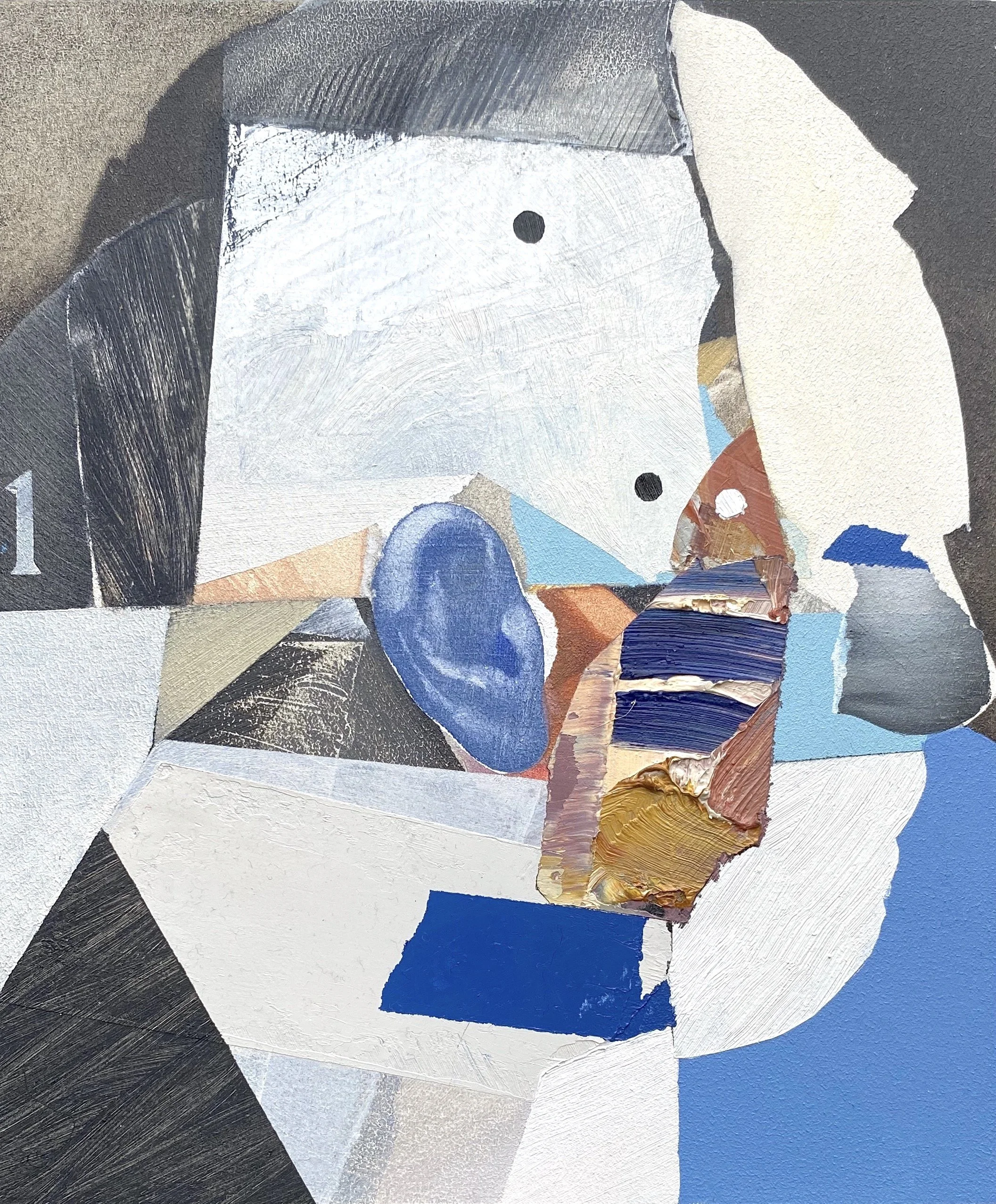 Profile of dubitable figure / Oil on board / 24 x 20 cm / 2025